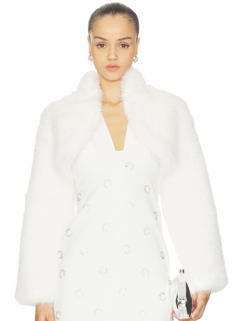ELLIATT Lucyna Cropped Jacket in White, BRAND NEW